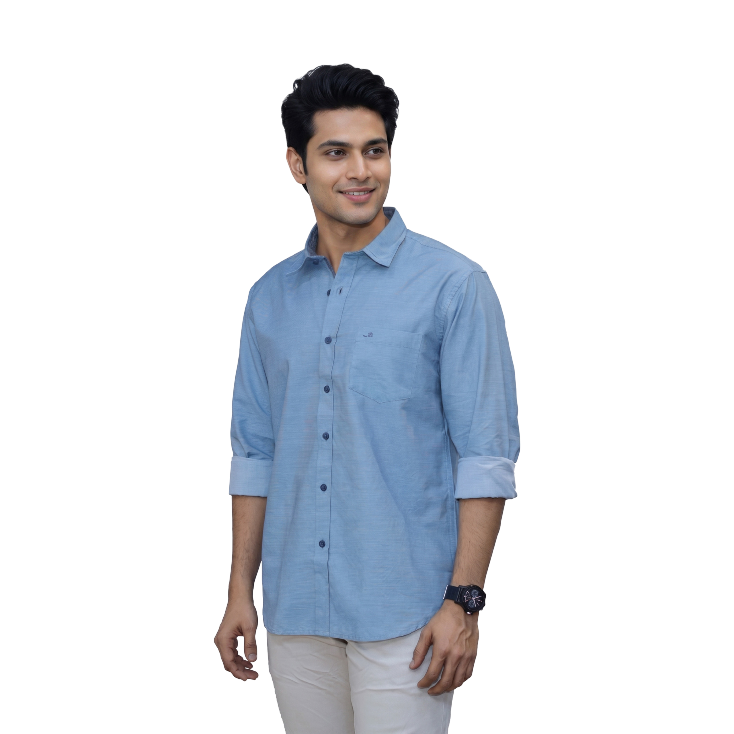 Denim Blue Casual Shirt