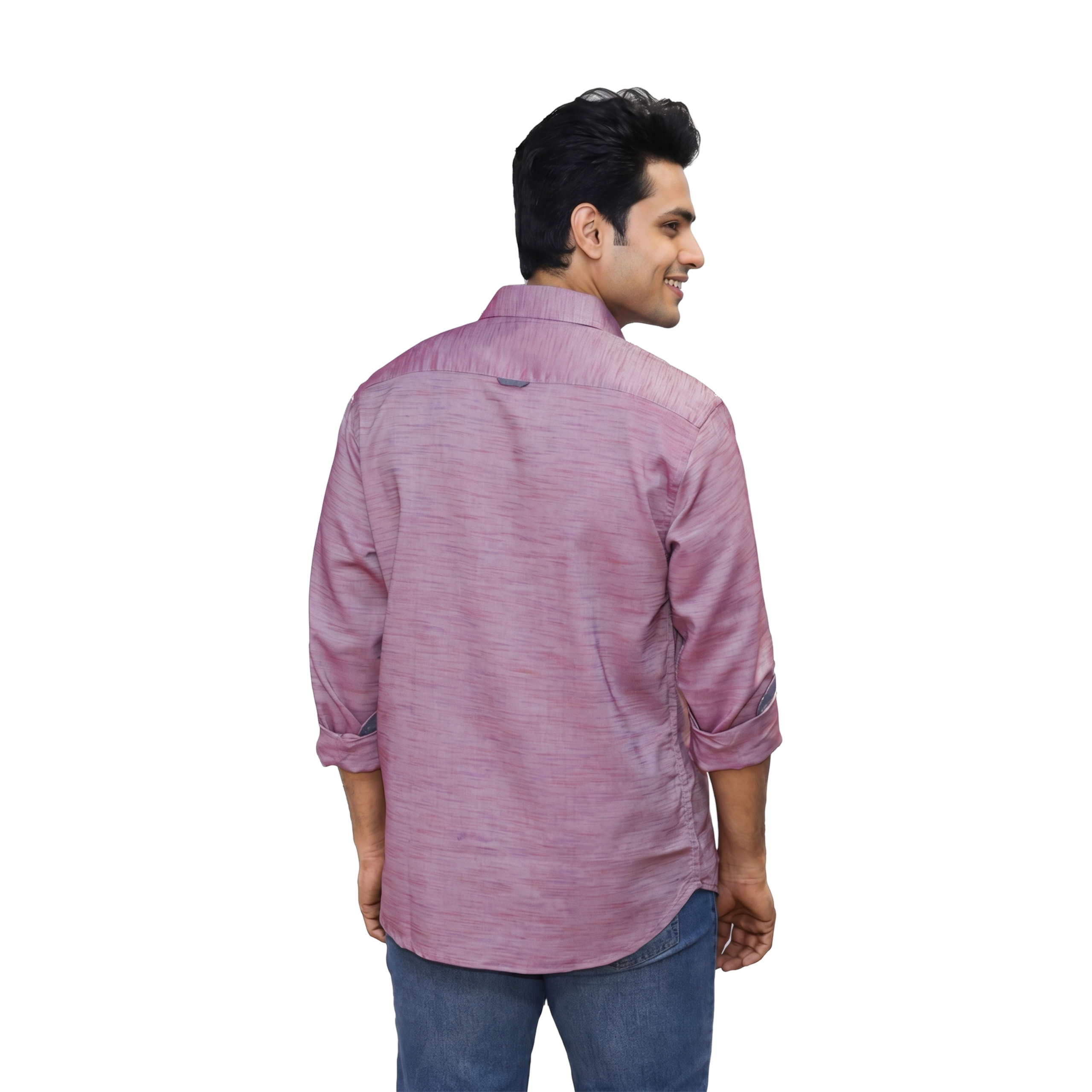 Melange Textured Casual Shirt