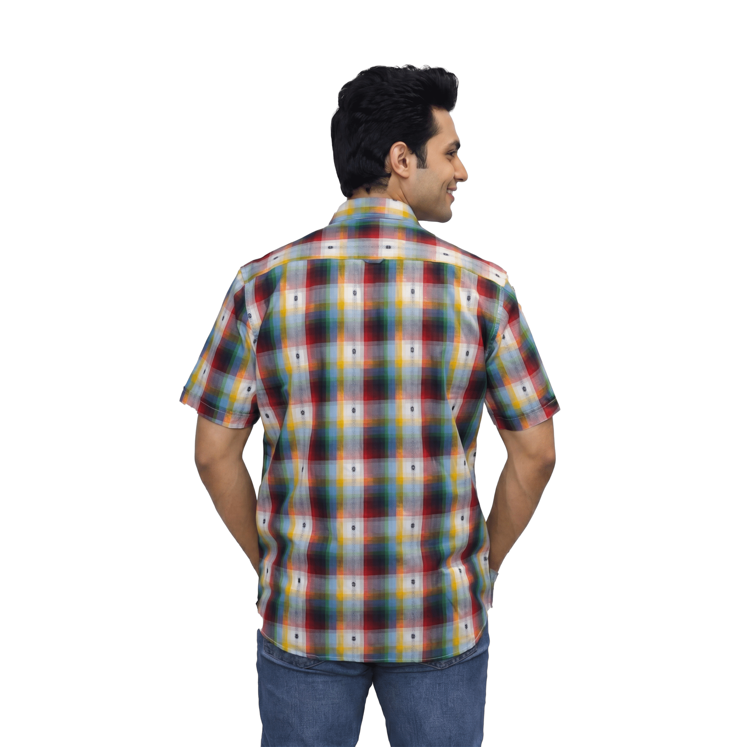 Multicolor Checked Casual Button Shirt