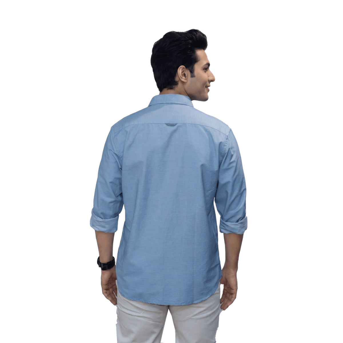 Denim Blue Casual Shirt - Grayblac
