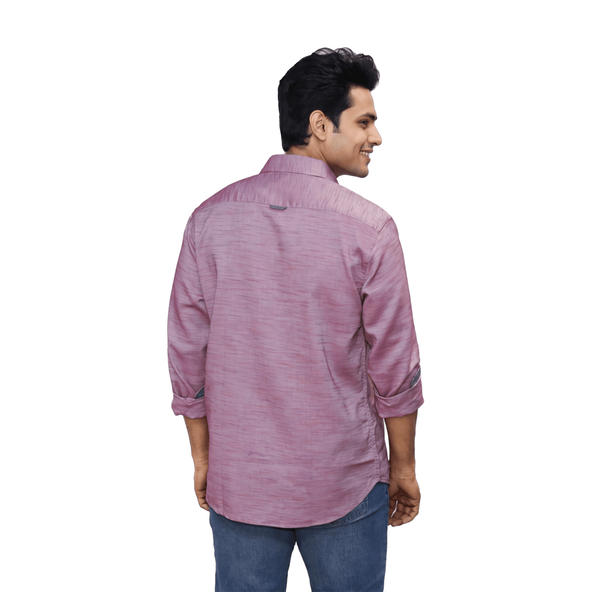 Melange Textured Casual Shirt - Grayblac